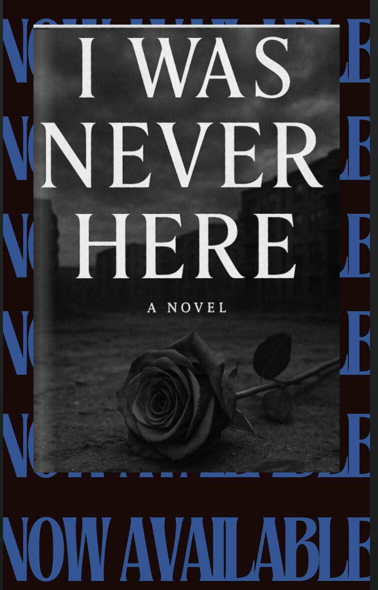 Cover of I Was Never Here, a psychological thriller by Tiara Platt, Tiara Platt, author, I Was Never Here on the shelf at Whose Books in Bishop Arts, Dallas.